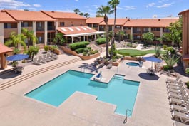 3 Palms Tucson Pool from above